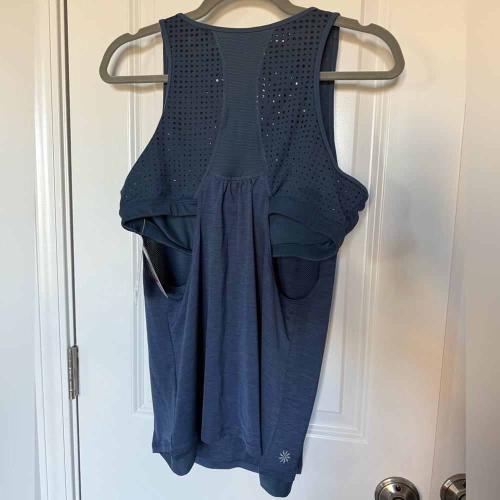 Navy Blue Athletic Tank Top